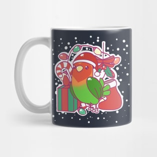 Christmas Lovebird Red Mug